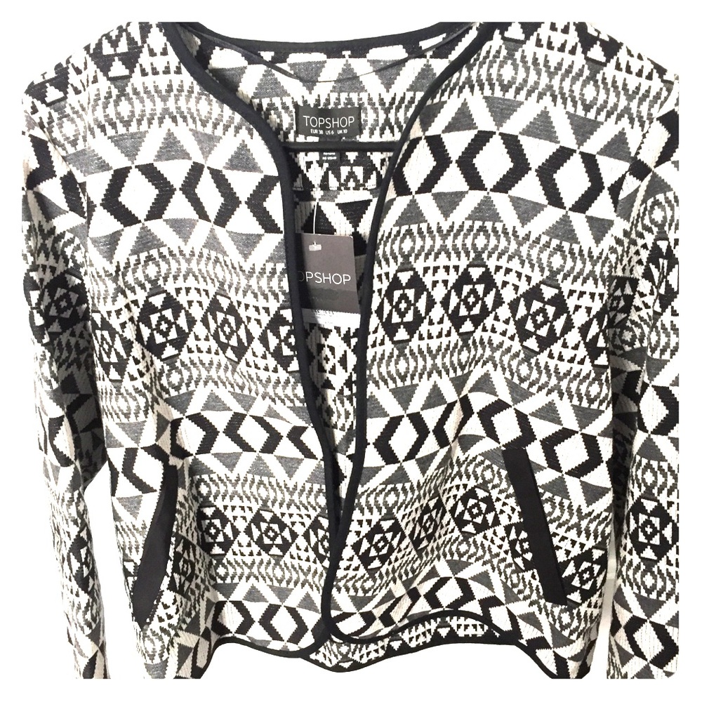 Topshop Aztec Blazer